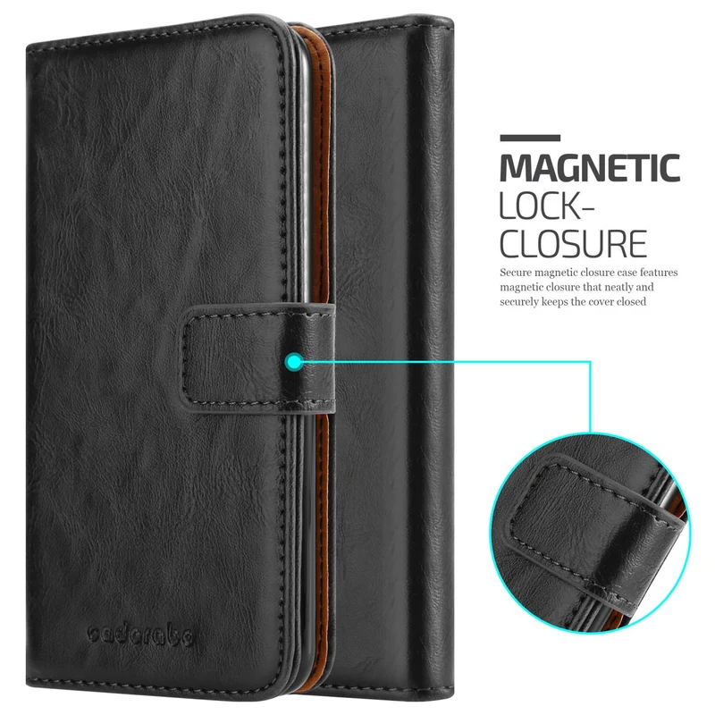Cadorabo Hülle kompatibel mit Xiaomi RedMi 10 Schutzhülle mit Magnetverschluss, Standfunktion und Kartenfach
