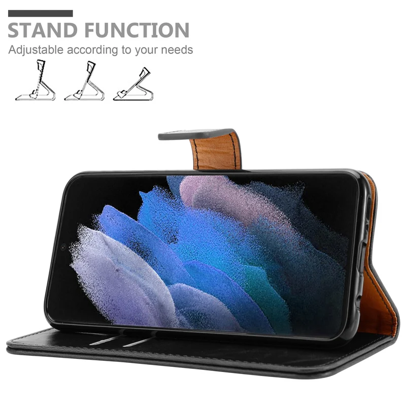 Cadorabo Hülle kompatibel mit Samsung Galaxy S22 ULTRA Schutzhülle mit Magnetverschluss, Standfunktion und Kartenfach