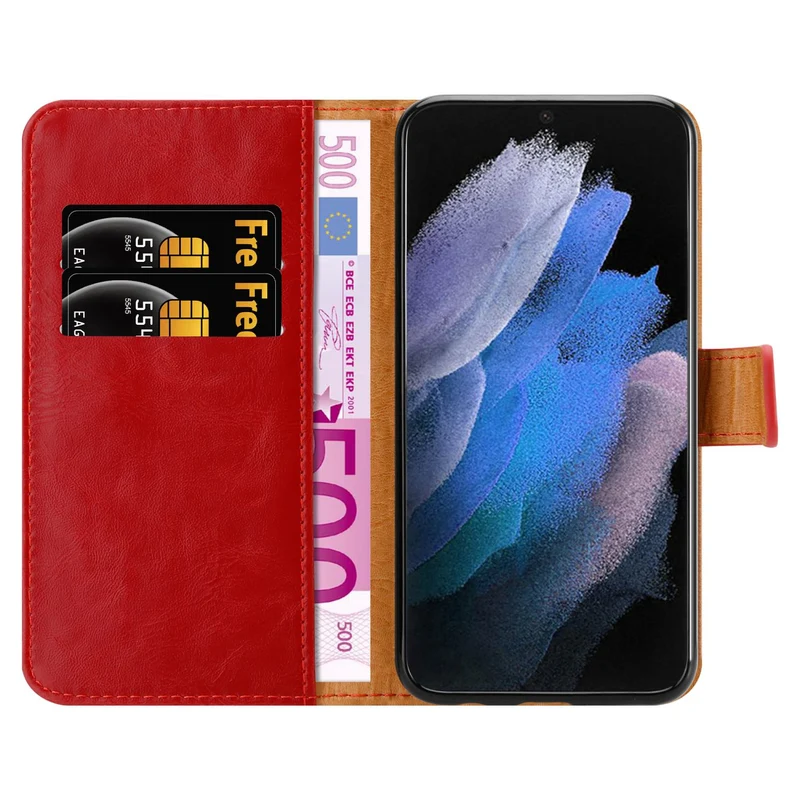 Cadorabo Hülle kompatibel mit Samsung Galaxy S22 ULTRA Schutzhülle mit Magnetverschluss, Standfunktion und Kartenfach