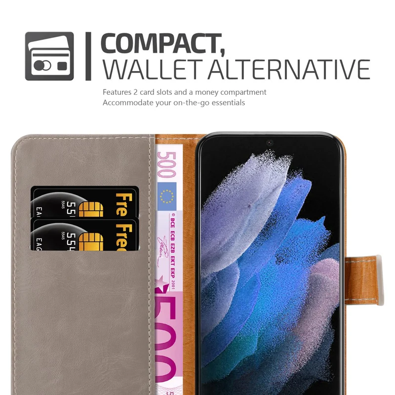 Cadorabo Hülle kompatibel mit Samsung Galaxy S22 ULTRA Schutzhülle mit Magnetverschluss, Standfunktion und Kartenfach