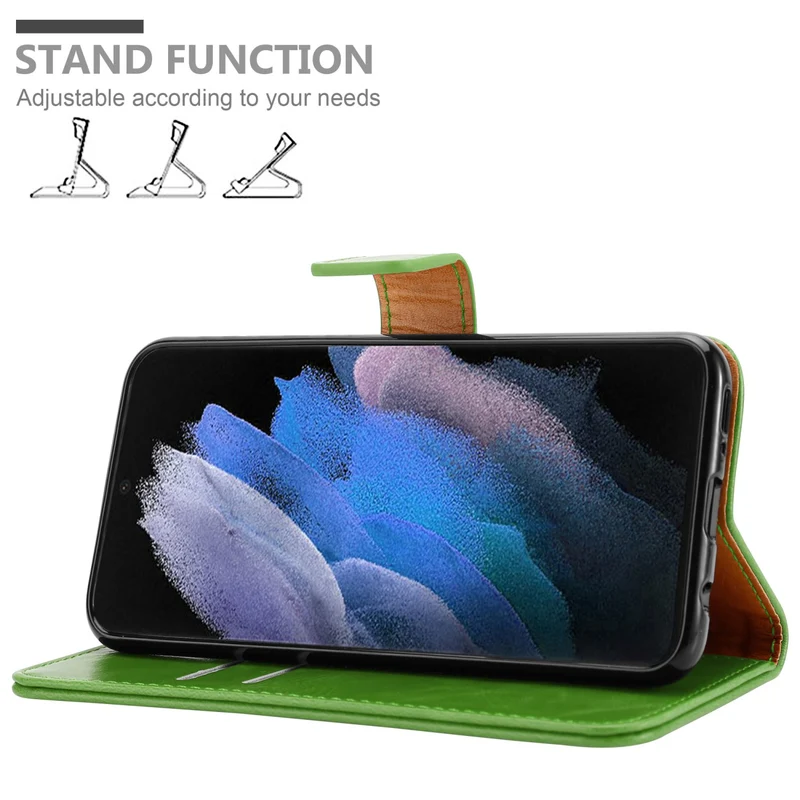Cadorabo Hülle kompatibel mit Samsung Galaxy S22 ULTRA Schutzhülle mit Magnetverschluss, Standfunktion und Kartenfach
