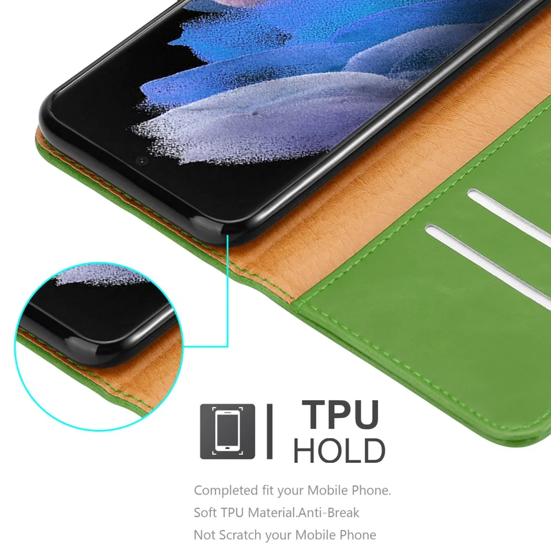 Cadorabo Hülle kompatibel mit Samsung Galaxy S22 ULTRA Schutzhülle mit Magnetverschluss, Standfunktion und Kartenfach