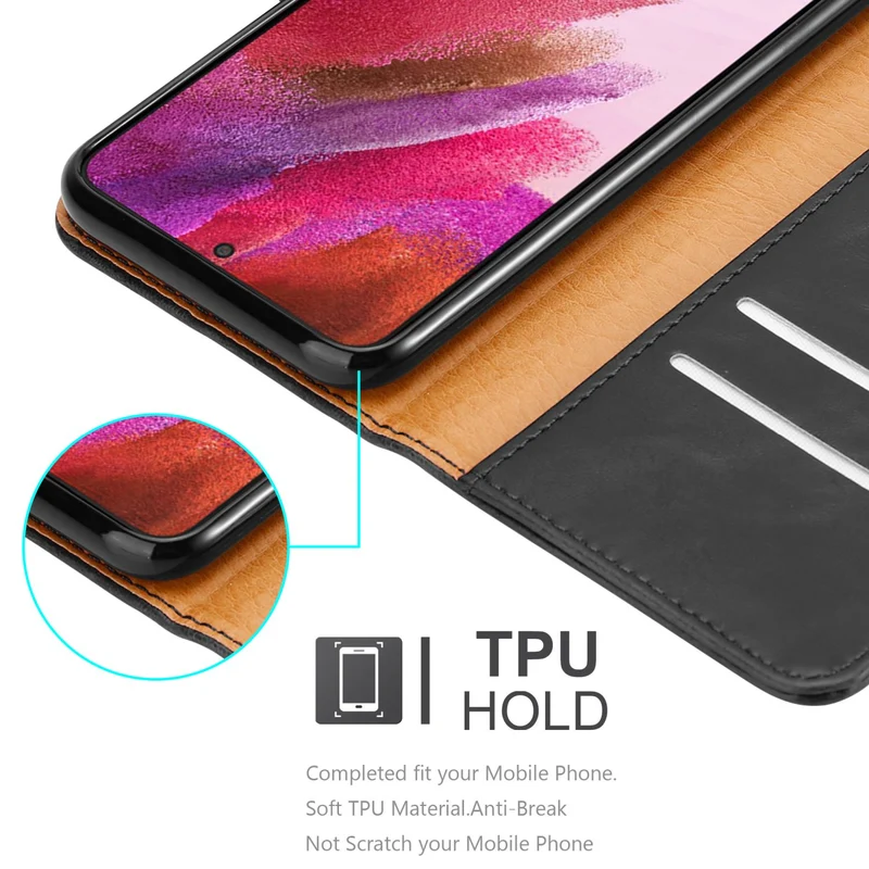 Cadorabo Hülle kompatibel mit Samsung Galaxy S22 PLUS Schutzhülle mit Magnetverschluss, Standfunktion und Kartenfach