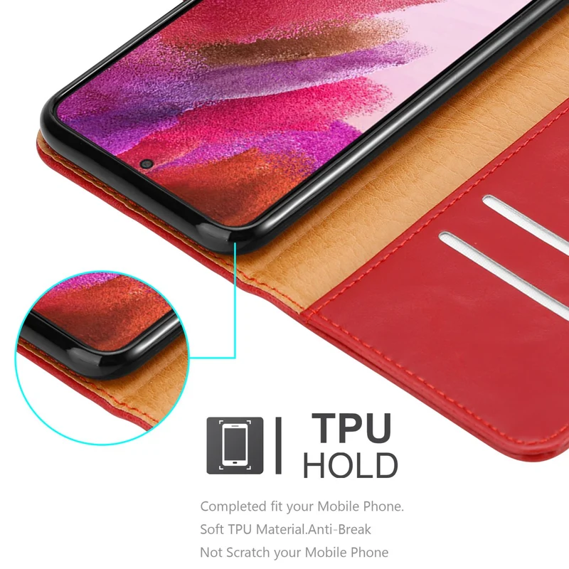 Cadorabo Hülle kompatibel mit Samsung Galaxy S22 PLUS Schutzhülle mit Magnetverschluss, Standfunktion und Kartenfach