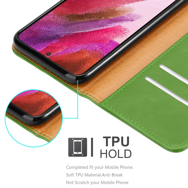 Cadorabo Hülle kompatibel mit Samsung Galaxy S22 PLUS Schutzhülle mit Magnetverschluss, Standfunktion und Kartenfach