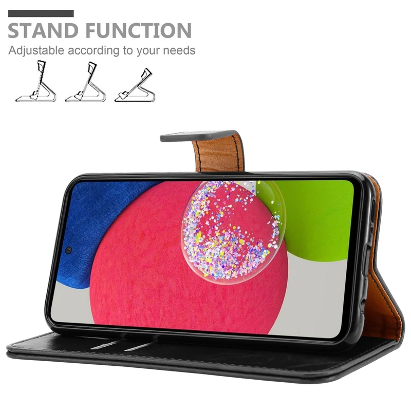 Cadorabo Hülle kompatibel mit Samsung Galaxy A52 (4G / 5G) / A52s Schutzhülle mit Magnetverschluss, Standfunktion und Kartenfach