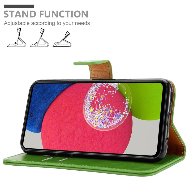 Cadorabo Hülle kompatibel mit Samsung Galaxy A52 (4G / 5G) / A52s Schutzhülle mit Magnetverschluss, Standfunktion und Kartenfach
