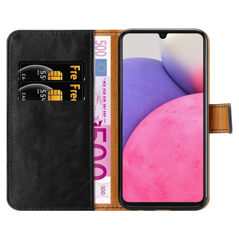 Cadorabo Hülle kompatibel mit Samsung Galaxy A33 5G Schutzhülle mit Magnetverschluss, Standfunktion und Kartenfach
