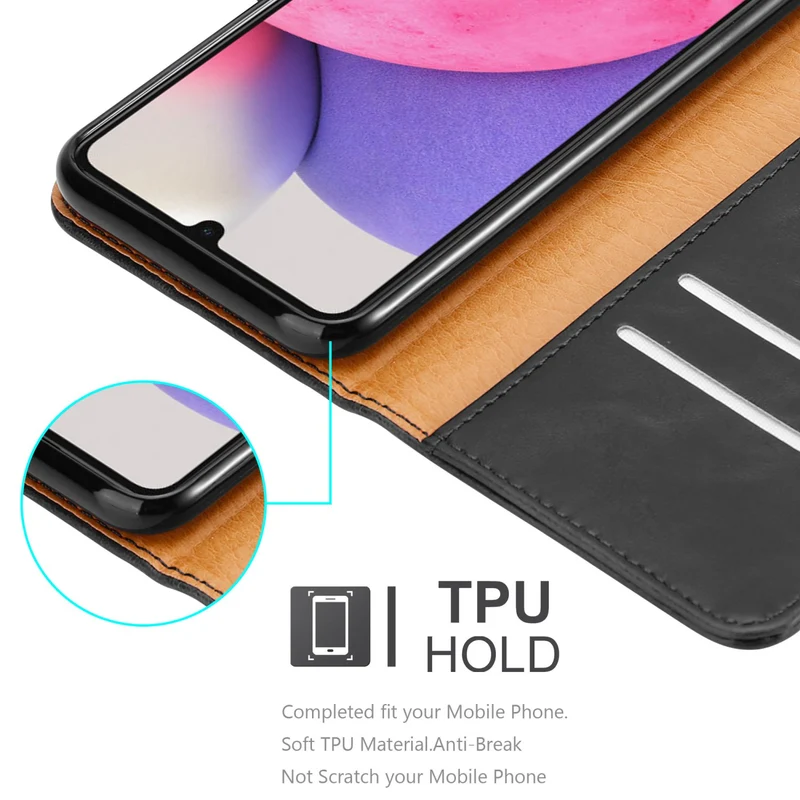 Cadorabo Hülle kompatibel mit Samsung Galaxy A33 5G Schutzhülle mit Magnetverschluss, Standfunktion und Kartenfach