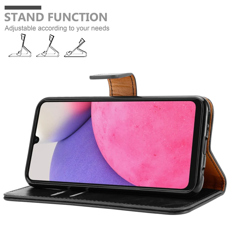 Cadorabo Hülle kompatibel mit Samsung Galaxy A33 5G Schutzhülle mit Magnetverschluss, Standfunktion und Kartenfach