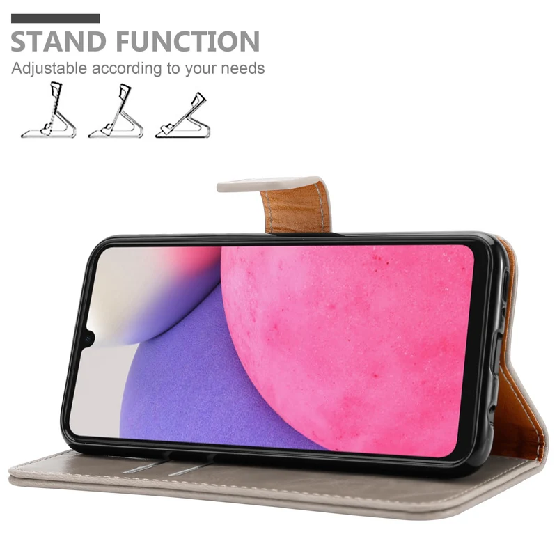 Cadorabo Hülle kompatibel mit Samsung Galaxy A33 5G Schutzhülle mit Magnetverschluss, Standfunktion und Kartenfach