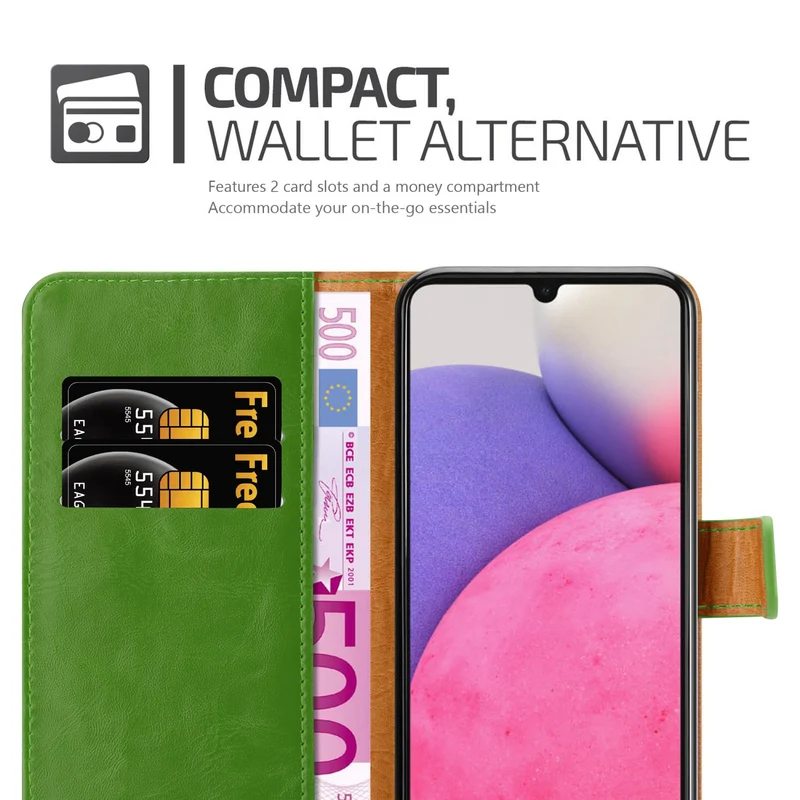 Cadorabo Hülle kompatibel mit Samsung Galaxy A33 5G Schutzhülle mit Magnetverschluss, Standfunktion und Kartenfach