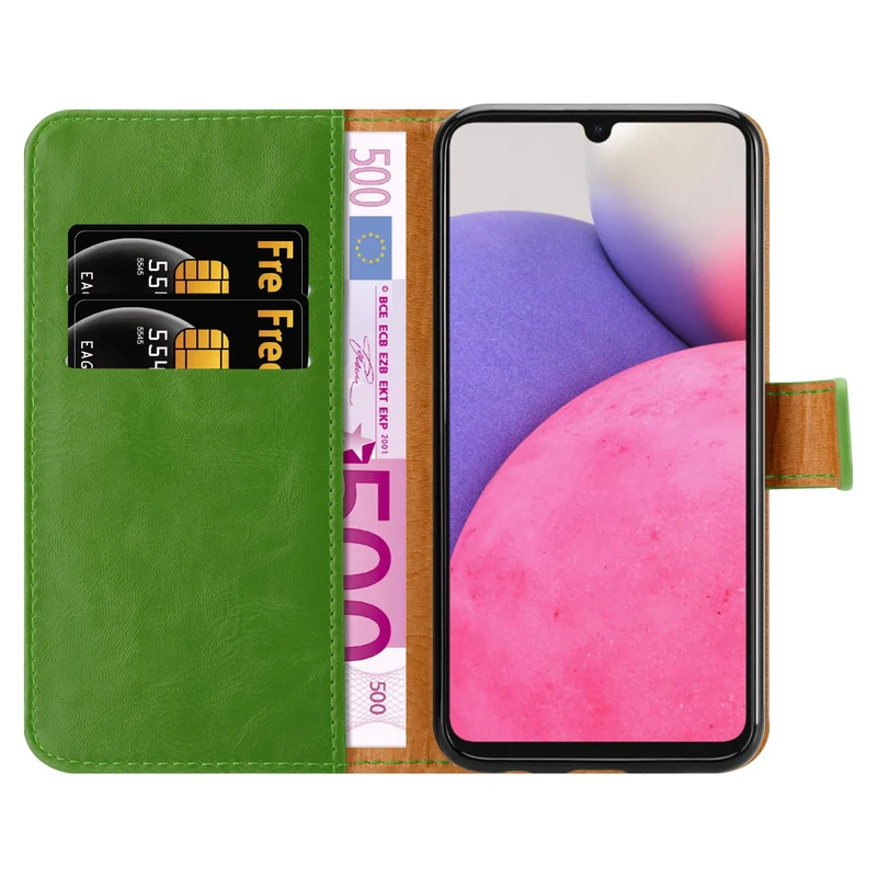 Cadorabo Hülle kompatibel mit Samsung Galaxy A33 5G Schutzhülle mit Magnetverschluss, Standfunktion und Kartenfach