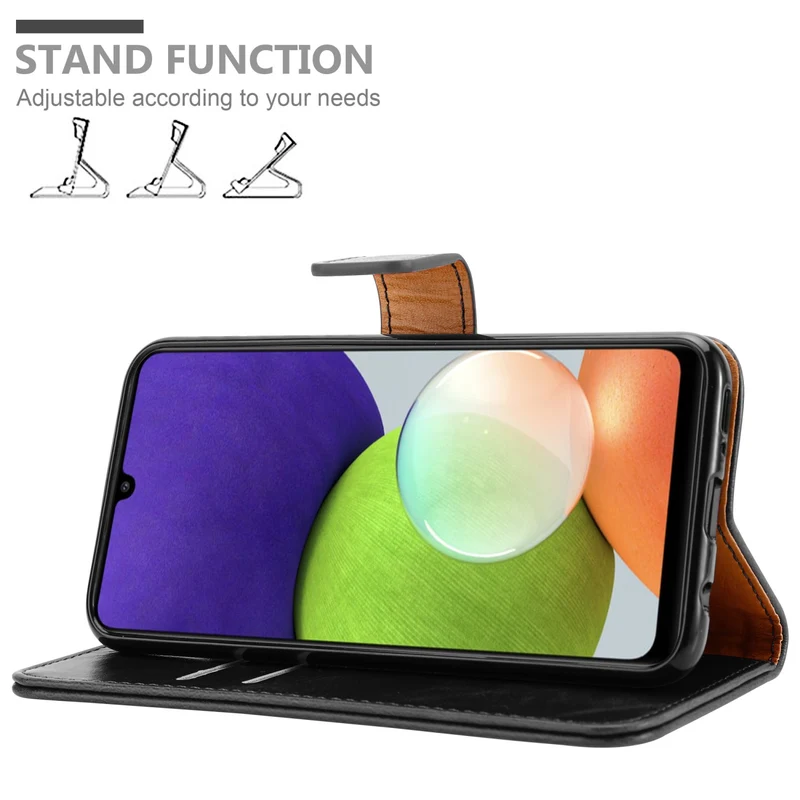 Cadorabo Hülle kompatibel mit Samsung Galaxy A22 4G / M22 / M32 4G Schutzhülle mit Magnetverschluss, Standfunktion und Kartenfach