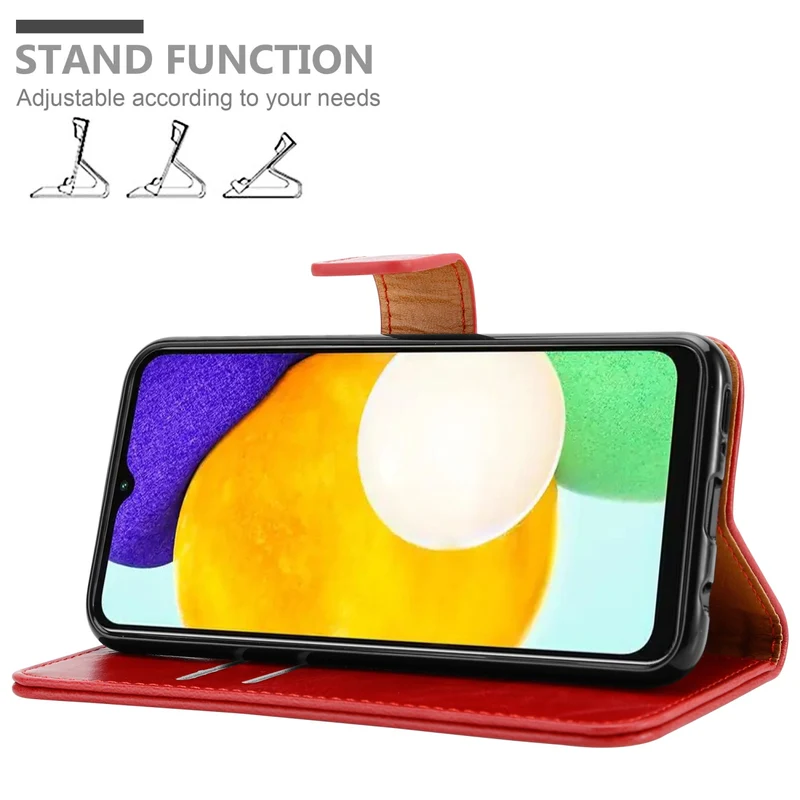 Cadorabo Hülle kompatibel mit Samsung Galaxy A13 5G Schutzhülle mit Magnetverschluss, Standfunktion und Kartenfach