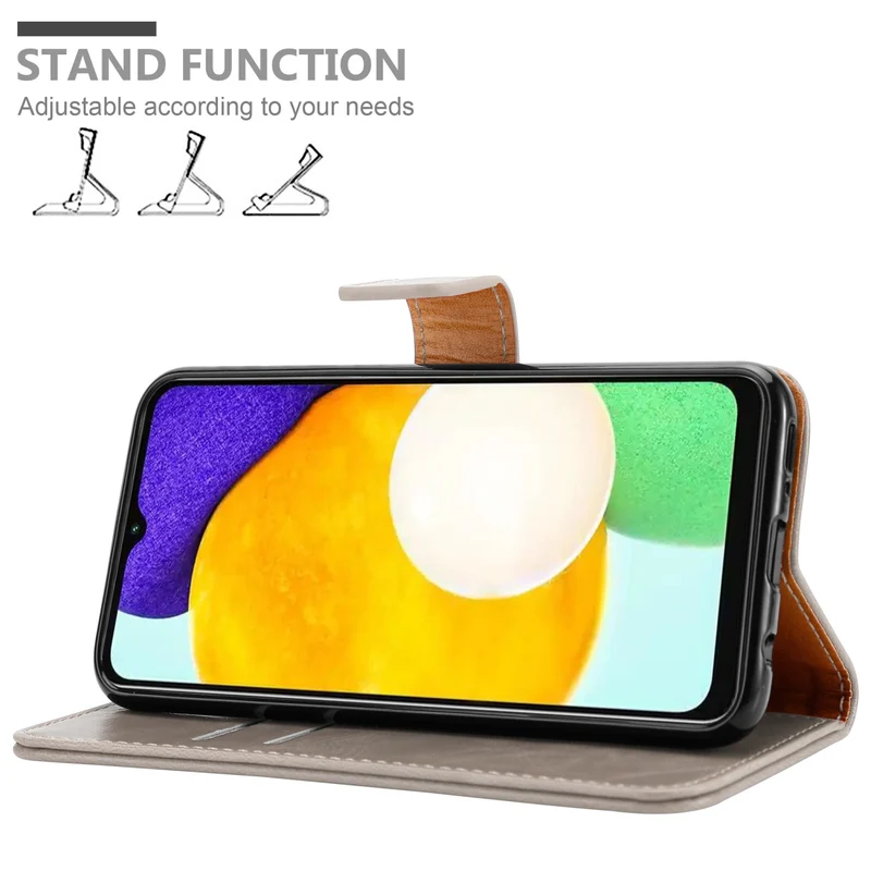 Cadorabo Hülle kompatibel mit Samsung Galaxy A13 5G Schutzhülle mit Magnetverschluss, Standfunktion und Kartenfach