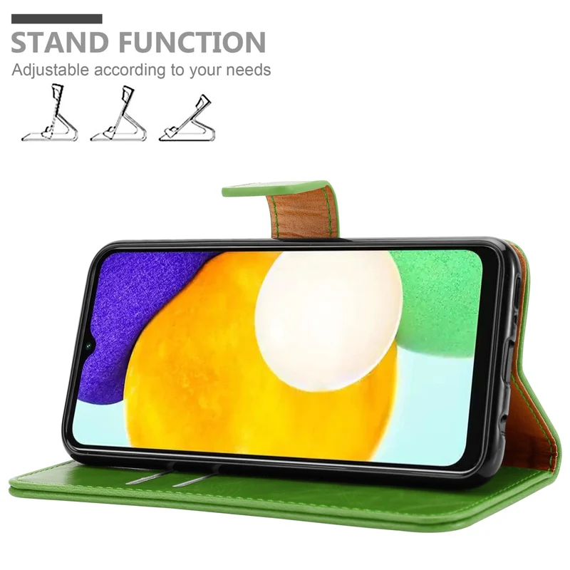 Cadorabo Hülle kompatibel mit Samsung Galaxy A13 5G Schutzhülle mit Magnetverschluss, Standfunktion und Kartenfach