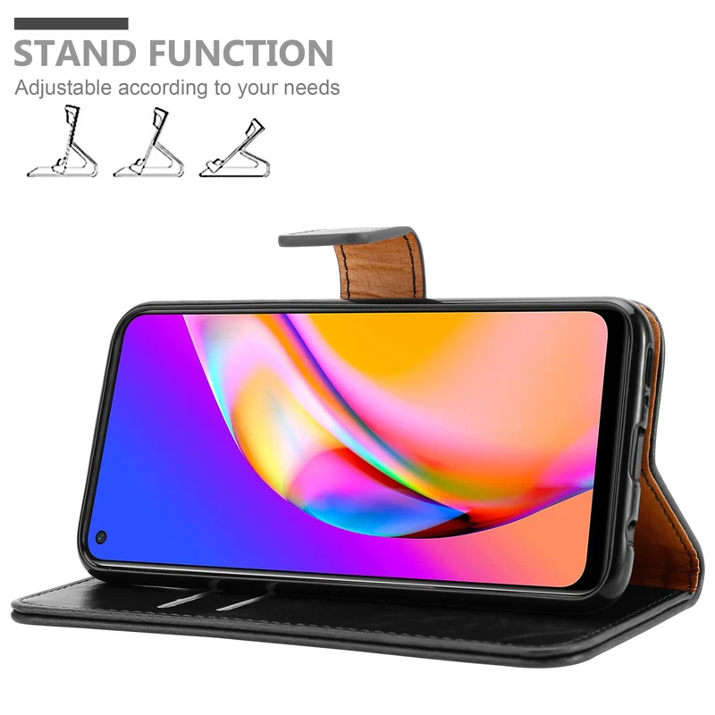 Cadorabo Hülle kompatibel mit Oppo A94 5G Schutzhülle mit Magnetverschluss, Standfunktion und Kartenfach
