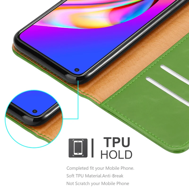 Cadorabo Hülle kompatibel mit Oppo A94 5G Schutzhülle mit Magnetverschluss, Standfunktion und Kartenfach
