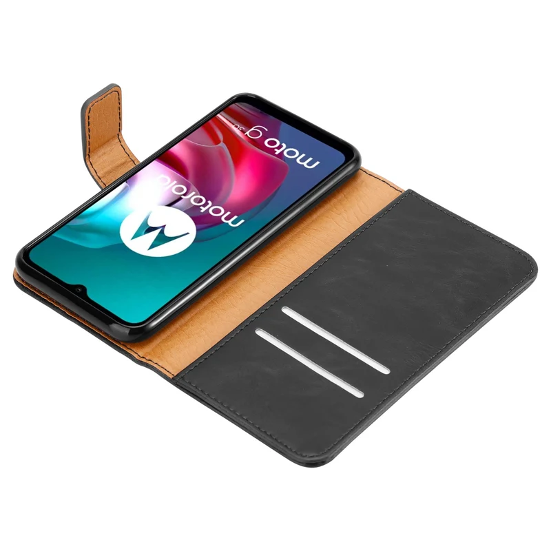 Cadorabo Hülle kompatibel mit Motorola MOTO G10 / G30 Schutzhülle mit Magnetverschluss, Standfunktion und Kartenfach