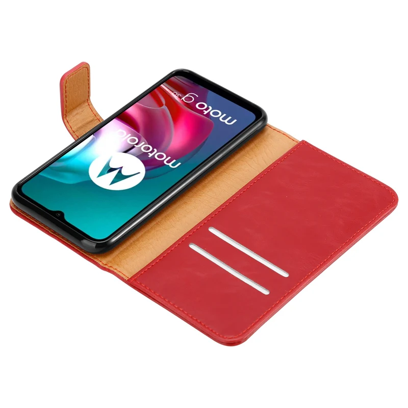 Cadorabo Hülle kompatibel mit Motorola MOTO G10 / G30 Schutzhülle mit Magnetverschluss, Standfunktion und Kartenfach