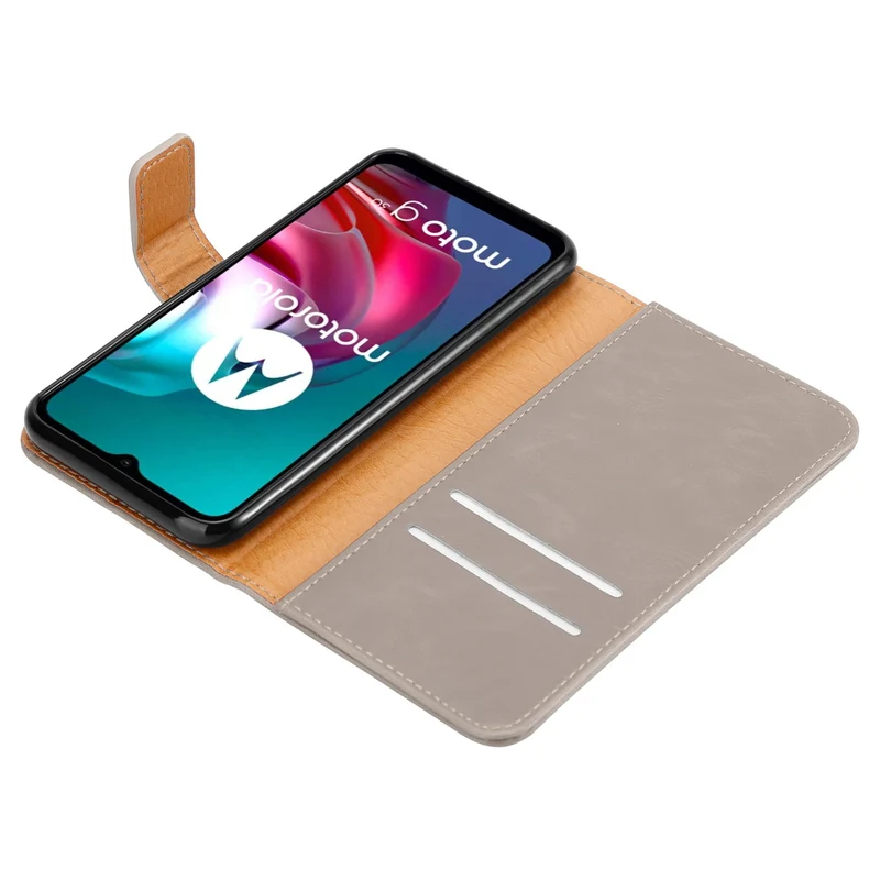 Cadorabo Hülle kompatibel mit Motorola MOTO G10 / G30 Schutzhülle mit Magnetverschluss, Standfunktion und Kartenfach
