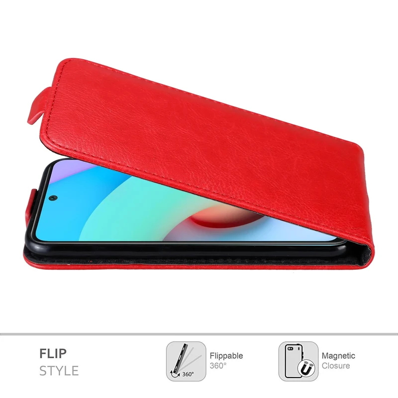 Cadorabo Hülle kompatibel mit Xiaomi RedMi 10 Schutzhülle im Flip Design mit Magnetverschluss