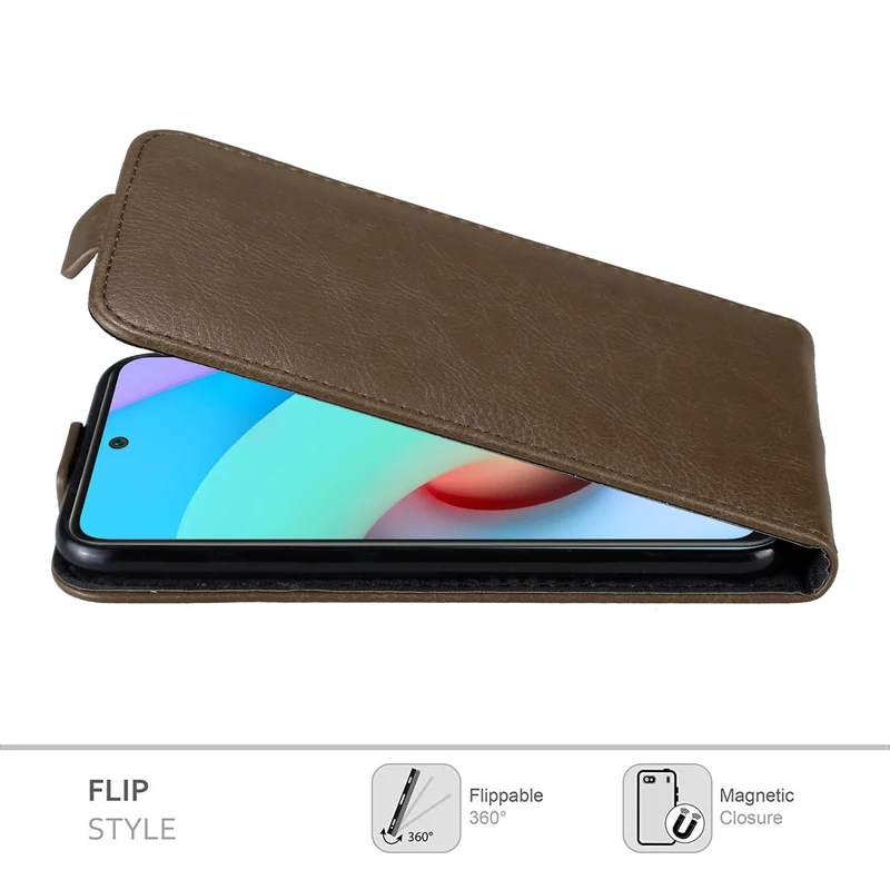 Cadorabo Hülle kompatibel mit Xiaomi RedMi 10 Schutzhülle im Flip Design mit Magnetverschluss