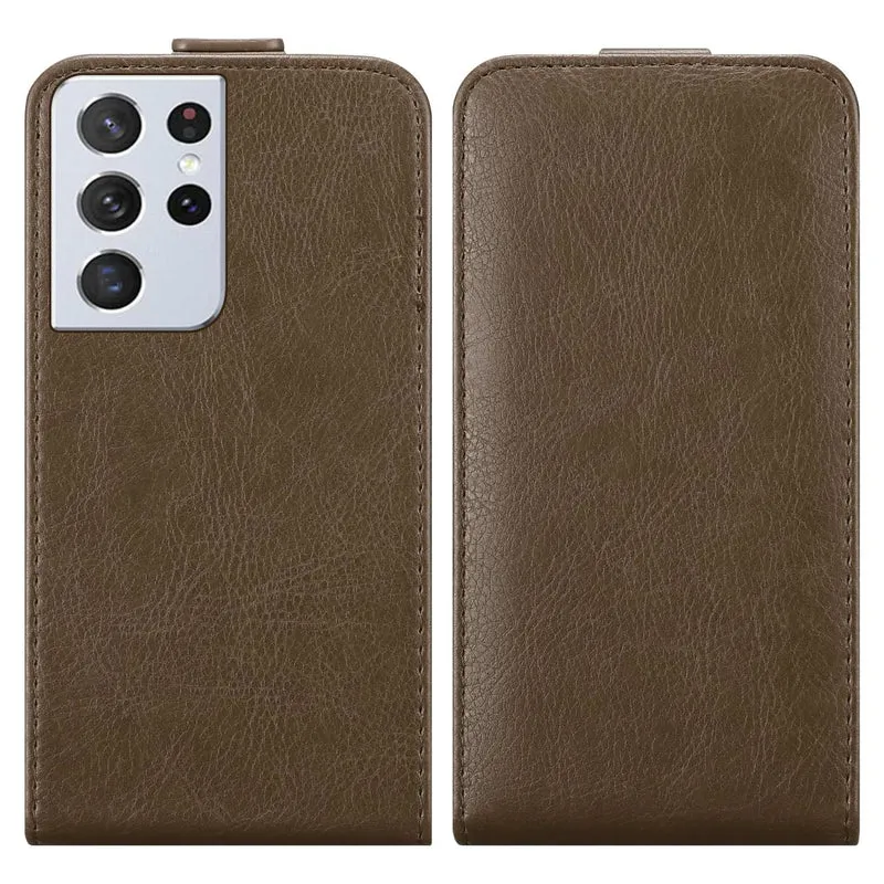 Cadorabo Hülle kompatibel mit Samsung Galaxy S22 ULTRA Schutzhülle im Flip Design mit Magnetverschluss