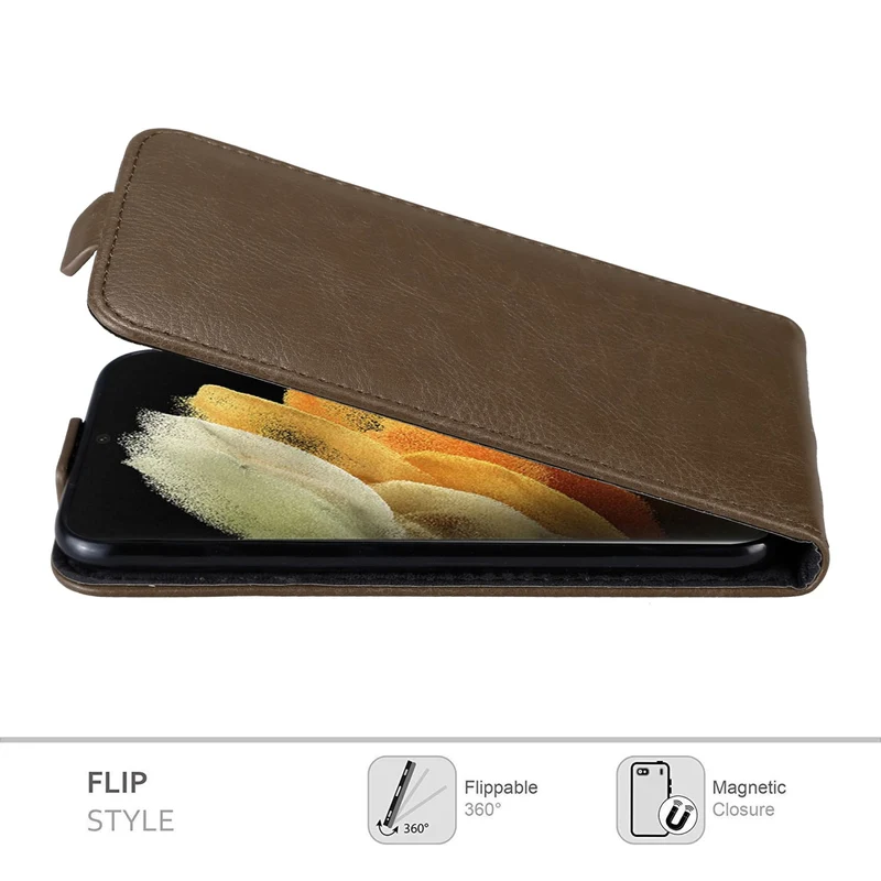 Cadorabo Hülle kompatibel mit Samsung Galaxy S22 ULTRA Schutzhülle im Flip Design mit Magnetverschluss