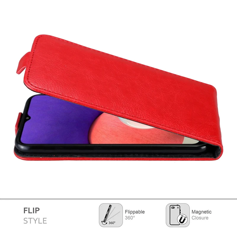 Cadorabo Hülle kompatibel mit Samsung Galaxy A22 5G Schutzhülle im Flip Design mit Magnetverschluss