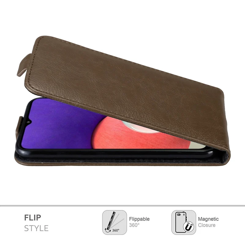 Cadorabo Hülle kompatibel mit Samsung Galaxy A22 5G Schutzhülle im Flip Design mit Magnetverschluss
