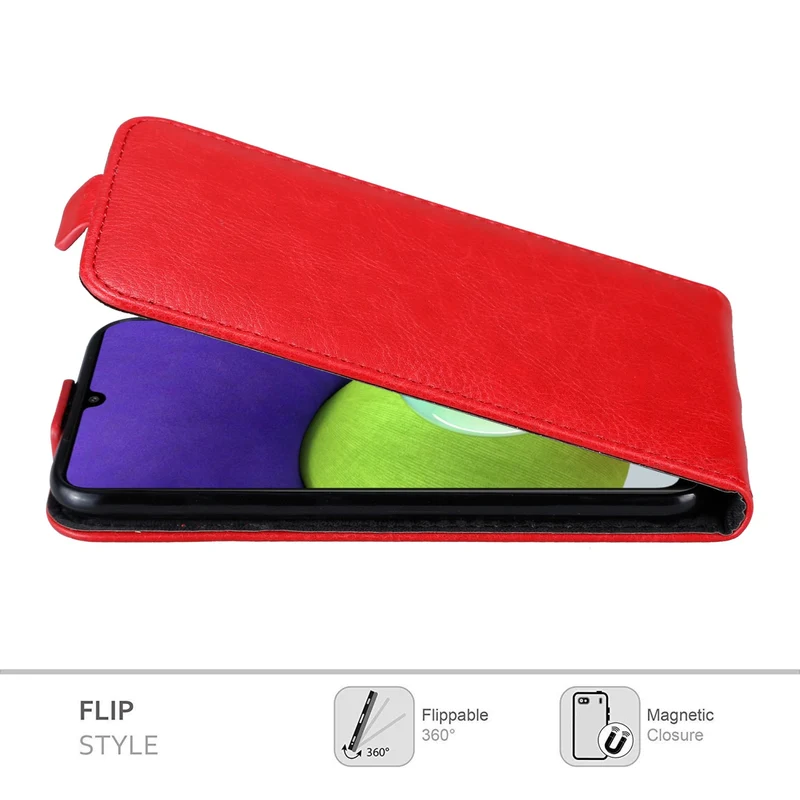 Cadorabo Hülle kompatibel mit Samsung Galaxy A22 4G / M22 / M32 4G Schutzhülle im Flip Design mit Magnetverschluss