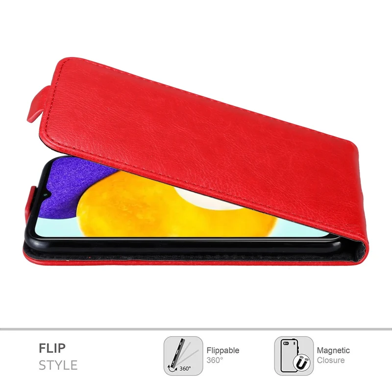 Cadorabo Hülle kompatibel mit Samsung Galaxy A13 5G Schutzhülle im Flip Design mit Magnetverschluss