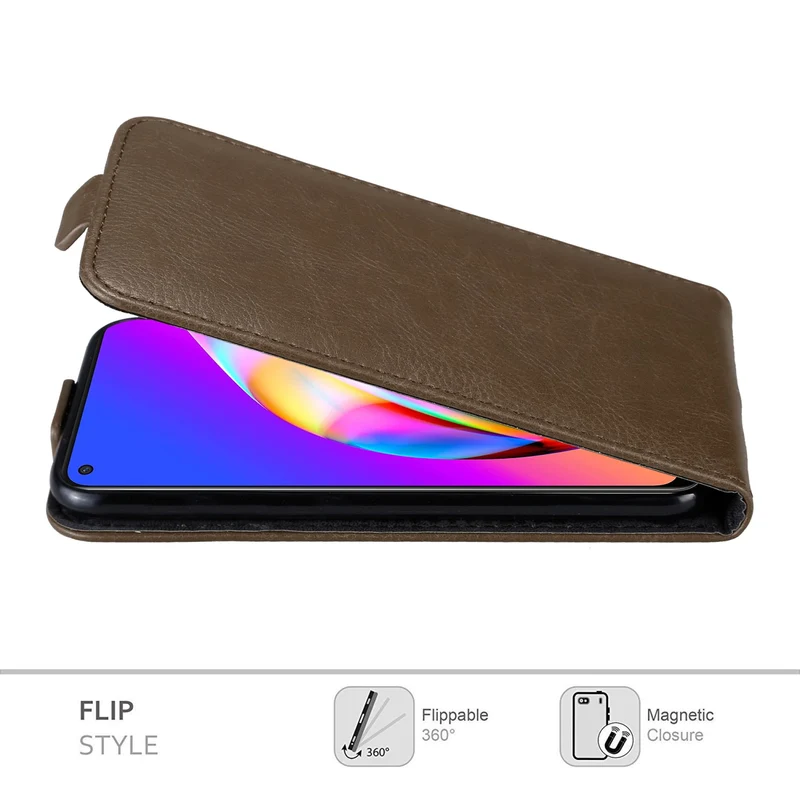 Cadorabo Hülle kompatibel mit Oppo A94 5G Schutzhülle im Flip Design mit Magnetverschluss