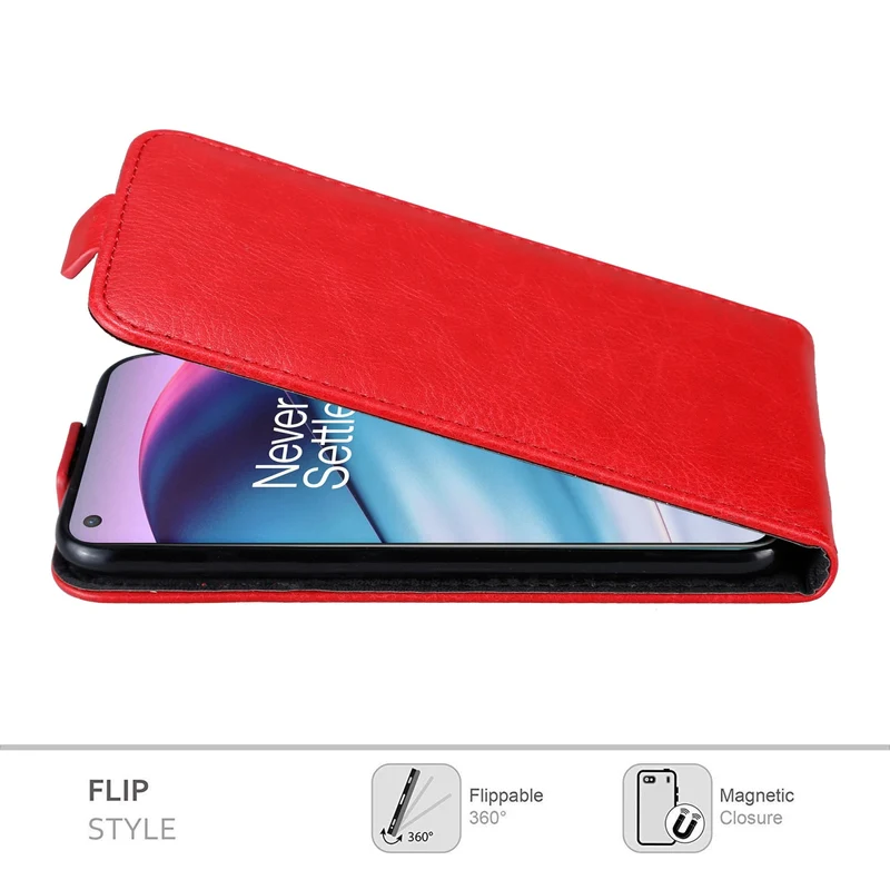 Cadorabo Hülle kompatibel mit OnePlus Nord CE 5G Schutzhülle im Flip Design mit Magnetverschluss