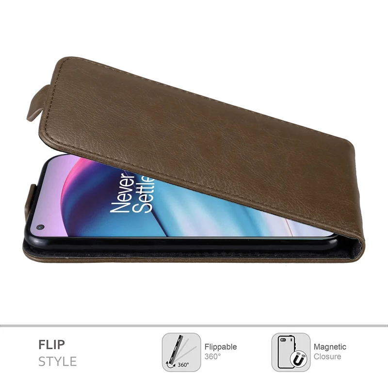Cadorabo Hülle kompatibel mit OnePlus Nord CE 5G Schutzhülle im Flip Design mit Magnetverschluss