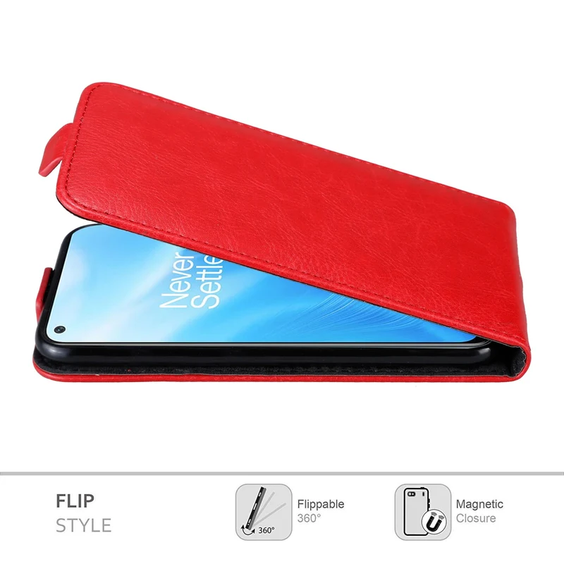 Cadorabo Hülle kompatibel mit OnePlus Nord N200 5G Schutzhülle im Flip Design mit Magnetverschluss