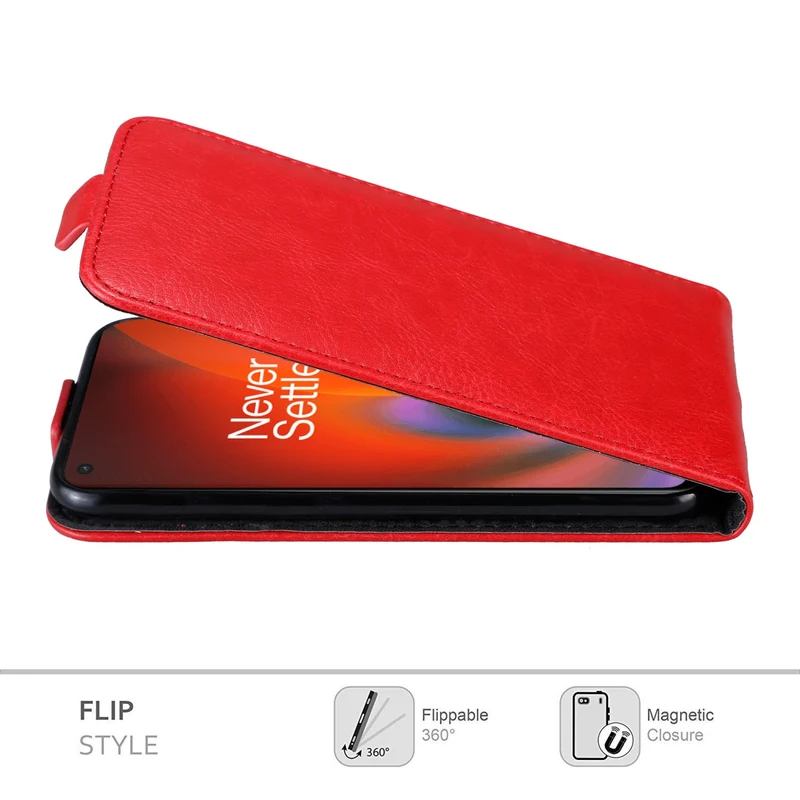 Cadorabo Hülle kompatibel mit OnePlus Nord 2 5G Schutzhülle im Flip Design mit Magnetverschluss