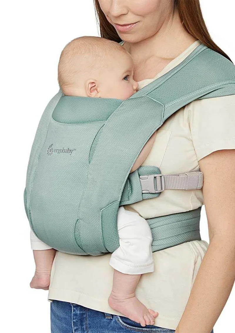Neugeborenentrage 'Embrace' Soft Air Mesh Sage