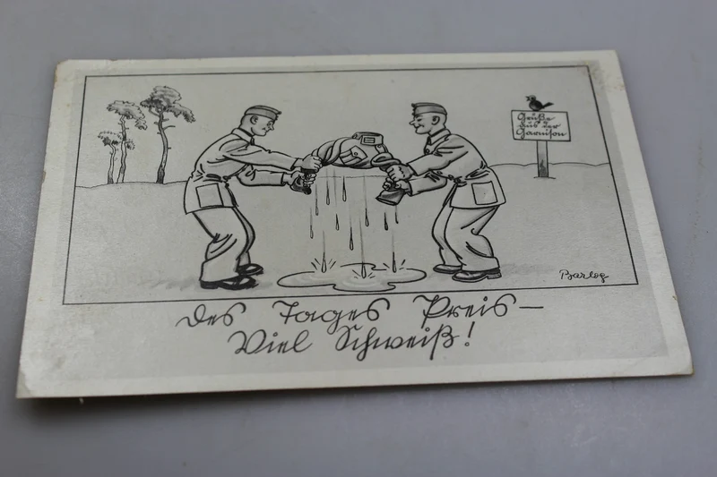 Paar satirische Postkarten aus dem 2. Weltkrieg