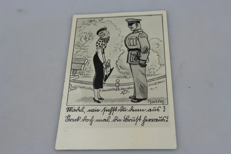 Paar satirische Postkarten aus dem 2. Weltkrieg