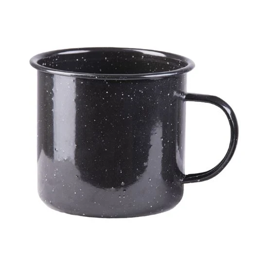 Mil-Tec Western Trinkbecher Emaille 680ml Schwarz