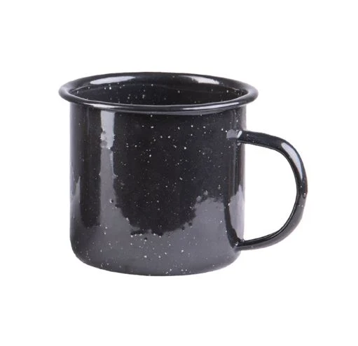 Mil-Tec Western Trinkbecher Emaille 305ml Schwarz