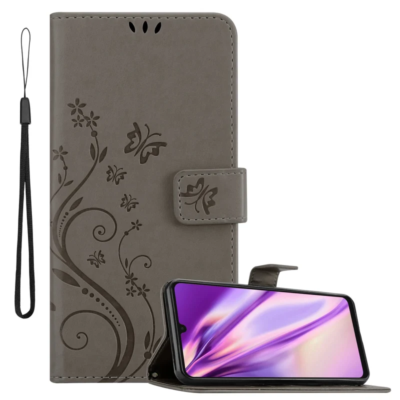 Cadorabo Hülle kompatibel mit Samsung Galaxy A33 5G Schutzhülle im Blumen Design mit Magnetverschluss, Standfunktion und Kartenfächern