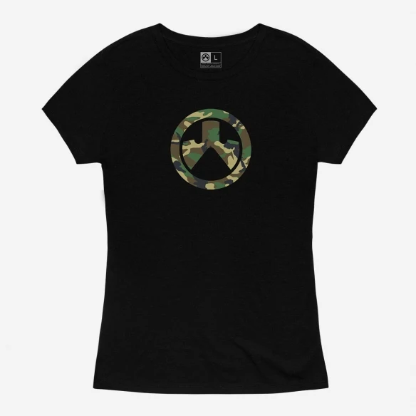 Magpul Icon Woodland Camo WOMEN Shirt - Black