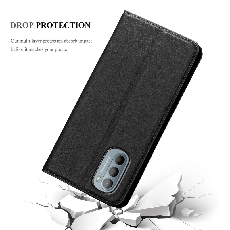 Cadorabo Hülle kompatibel mit Motorola MOTO G31 / G41 Schutzhülle mit Magnetverschluss, Standfunktion und Kartenfach