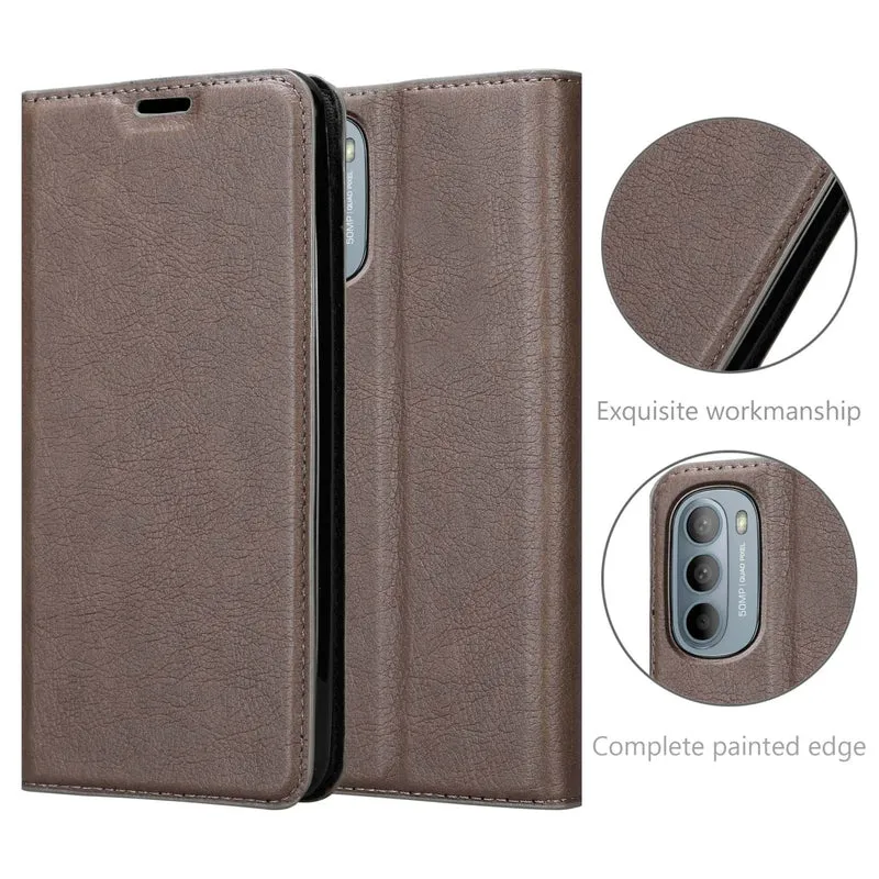 Cadorabo Hülle kompatibel mit Motorola MOTO G31 / G41 Schutzhülle mit Magnetverschluss, Standfunktion und Kartenfach