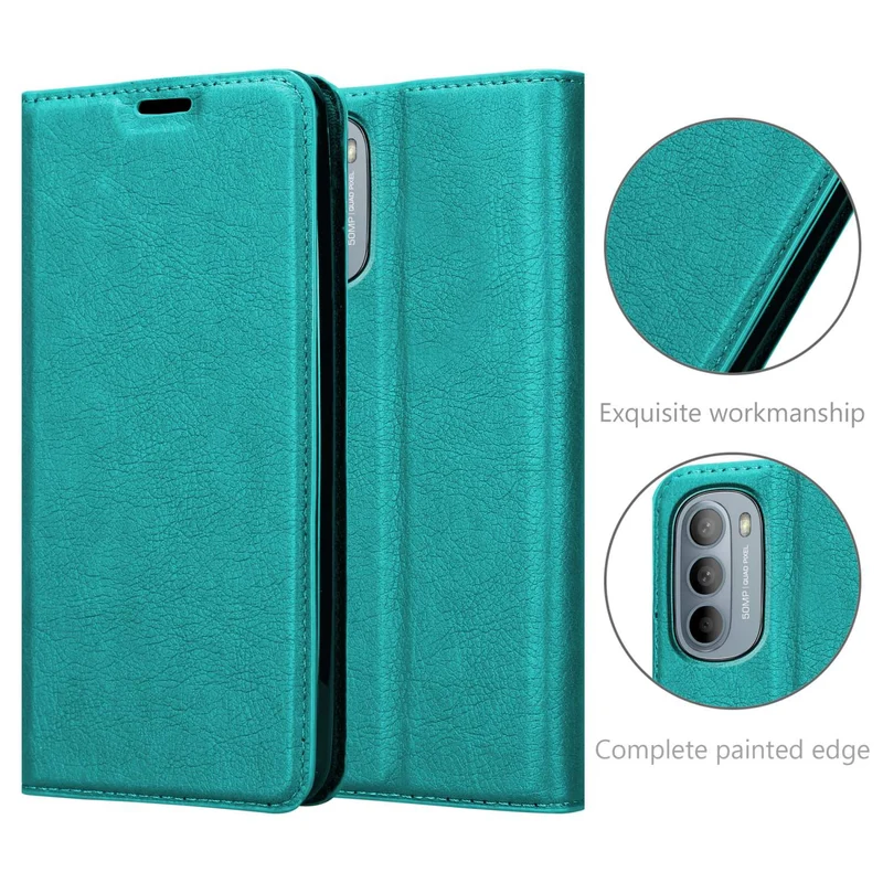 Cadorabo Hülle kompatibel mit Motorola MOTO G31 / G41 Schutzhülle mit Magnetverschluss, Standfunktion und Kartenfach
