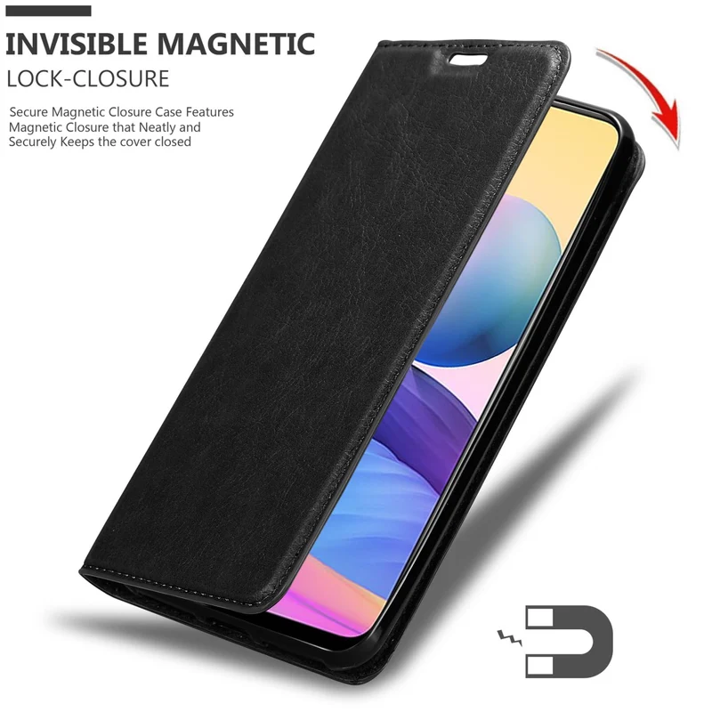 Cadorabo Hülle kompatibel mit Xiaomi RedMi NOTE 10 5G / POCO M3 PRO 5G Schutzhülle mit Magnetverschluss, Standfunktion und Kartenfach